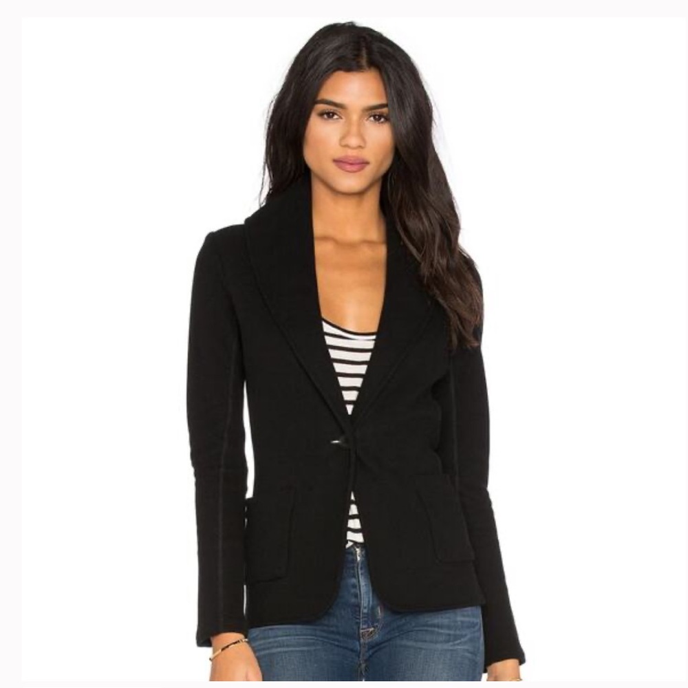 STYLISH YET COMFORTABLE JAMES‎ PERSE 100% COTTON BLACK BLAZER